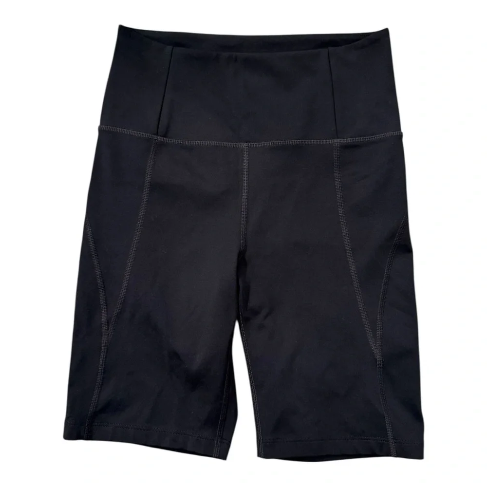 GIRLFRIEND COLLECTIVE Bike Shorts 8 in Black Small‎ sustainable recycled workout - Picture 2 of 5